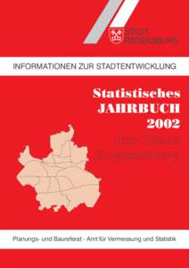 STADT REG EN SBU RG INFORMATIONEN ZUR STADTENTWICKLUNG Statistisches JAHRBUCH