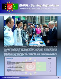 EUPOL - Serving Afghanistan Newsletter of the European Union Police Mission in Afghanistan 19th May[removed]