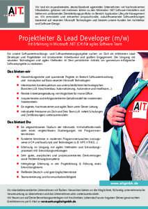 AIT_Stellenanzeige_Lead _Developer_2015