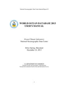 WOD09 Documentation NOAA Internal Report 16