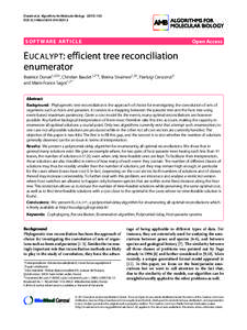 Donati et al. Algorithms for Molecular Biology:3 DOIs13015SOFTWARE ARTICLE  Open Access