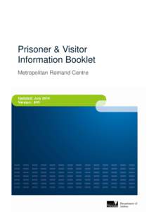 Microsoft Word - MRC Info Book - Prisoners & Visitors #45 _JUL14_.doc