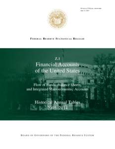 For use at 12:00 p.m., eastern time June 11, 2015 FEDERAL RESERVE STATISTICAL RELEASE  Z.1