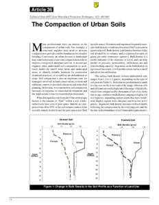 Article 36 Technical Note #107 from Watershed Protection Techniques. 3(2): [removed]The Compaction of Urban Soils  M