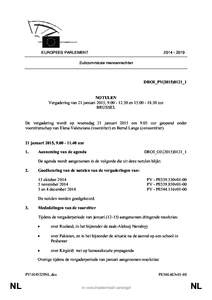 [removed]EUROPEES PARLEMENT Subcommissie mensenrechten  DROI_PV(2015)0121_1