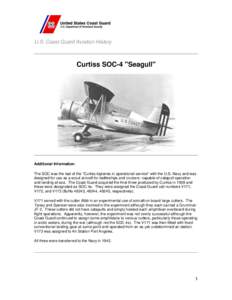 U.S. Coast Guard Aviation History  Curtiss SOC-4 