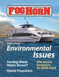 FOGHORNFOCUS: Environmental issues  Hybrid Propulsion By Chris McKesson, Alion-JJMA Maritime Sector  H