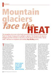 Feature  Mountain glaciers  face the