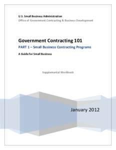 Government Contracting 101