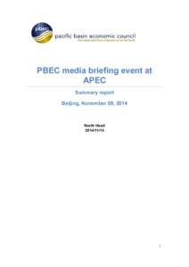 Microsoft Word - PBEC Media Briefing_Summary Report.docx