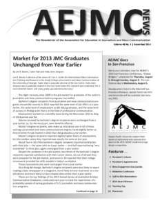 NEWS  AEJMC The Newsletter of the Association for Education in Journalism and Mass Communication