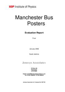 IOP POSTERS Evaluation report