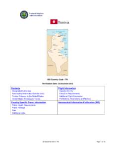 Civil aviation authorities / Transport / Aviation law / Government of Tunisia / Tunisian Civil Aviation and Airports Authority / Tunis–Carthage International Airport / Tunisia / Aeronautical Information Service / Flight plan / Aviation / Africa / Tunis