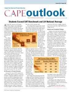 October 2013 • Number 388  Council for American Private Education outlook Voice of America’s ­private schools