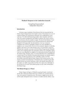 Cambodia / Cambodian–Vietnamese War / Pol Pot / Lon Nol / Democratic Kampuchea / In Tam / Khmer Serei / Son Sann / Phnom Malai / Khmer Rouge / Asia / Politics