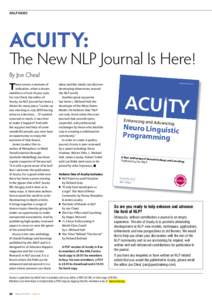 Personal development / Popular psychology / Association for Neuro Linguistic Programming / Robert Dilts / Psychology / Steve Andreas / Neuro-linguistic programming / Year of birth missing / Pseudoscience