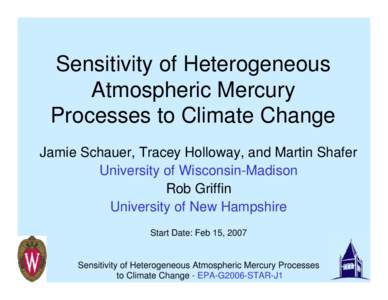 Sensitivity of Heterogeneous Atmospheric Mercury Processes to Climate Change