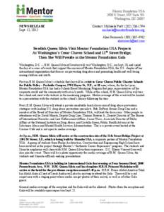    	
   NEWS RELEASE Sept. 12, 2012