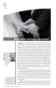 BOOK E XCE RPT What makes marriage a sacrament?  Co-director of Bethany Family Institute, U.K. and U.S.A., associate