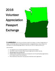 Microsoft WordVolunteer Appreciation Passport Exchange Cover Sheet