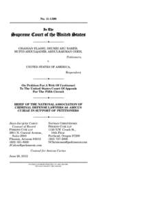 Confrontation Clause / Melendez-Diaz v. Massachusetts / Amicus curiae / Sixth Amendment to the United States Constitution / National Association of Criminal Defense Lawyers / Law / United States Constitution / Crawford v. Washington