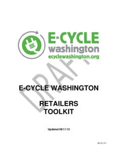 E-CYCLE WASHINGTON RETAILERS TOOLKIT Updated[removed]LQ-101