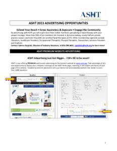 Microsoft Word[removed]ASHT Advertising Opportunities FINAL with Banners.doc