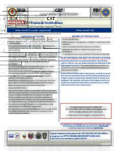 Financial regulation / Economy / Money laundering / Business / Crime / Suspicious activity report / Bank / Patriot Act /  Title III