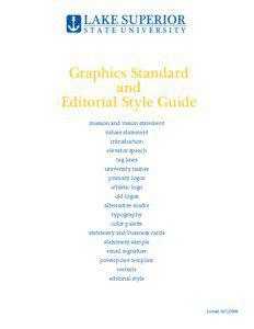 Graphics Standard and Editorial Style Guide