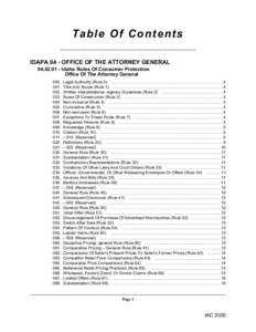 IDAPA 04 - Office of the Attorney General.book