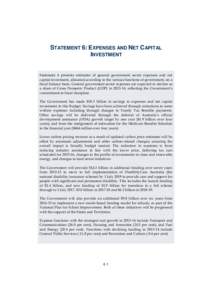 Statement 6: Expenses and Net Capital Investment