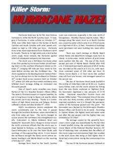 Canada / Hurricane Hazel / Atlantic Ocean / Atlantic hurricane seasons / New England hurricane / Hurricane Gracie / Hurricanes in South Carolina / Geography of the United States / Geography of North America