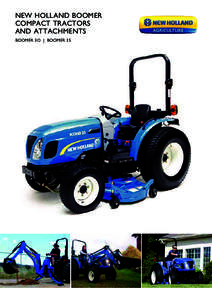 NEW HOLLAND BOOMER COMPACT TRACTORS AND ATTACHMENTS BOOMER 3O  I