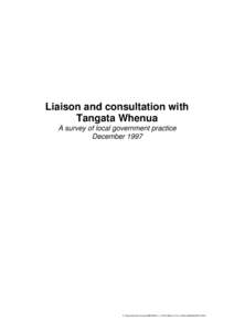 New Zealand / Treaty of Waitangi / Aboriginal title in New Zealand / Tangata whenua / Māori people / Resource Management Act / Iwi / Local Government New Zealand / Māori language / Politics of New Zealand / Government of New Zealand / Māori