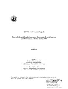 2011 Fireworks Annual Report