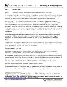 Higher education / Association of American Universities / North Central Association of Colleges and Schools / Committee on Institutional Cooperation / Integrated Postsecondary Education Data System / University of Washington / University of Wisconsin–Madison / University of Wisconsin System / National Center for Education Statistics / Association of Public and Land-Grant Universities / Education / American Association of State Colleges and Universities