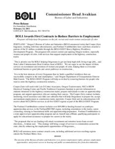 Microsoft Word[removed]BOLI Release - BOLI awards contract.doc