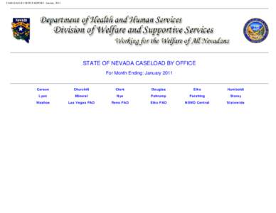 CASELOAD BY OFFICE REPORT - January, 2011