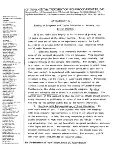 CITIZENS FOR THE TREATMENT OF HIGH BI.OOD PRESSURE,INC. Executive O&e: 1101 Seventeenth Street, NW, Suite 608, Wshington, D.C[removed]-4435 Legislative Action Network: 1140 Connecticut Avenue, Suite 606, Washingt