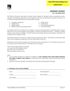 Microsoft Word - Honorary Degree Nomination Form.doc
