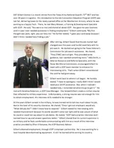 SGT Gilbert Gomez is a recent retiree from the Texas Army National Guard’s 72nd IBCT and has over 20 years in Logistics. His introduction to the Job Connection Education Program (JCEP) was last fall, delivering boxes t