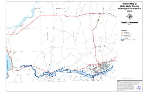 Hazard Map 6: Walla Walla County Bennington Inundation Area  125