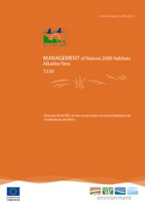 Technical Report[removed]MANAGEMENT of Natura 2000 habitats Alkaline fens 7230