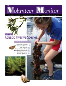 The Volunteer Monitor, the national newsletter of watershed monitoring, Volume 19, Number 1, Spring 2009