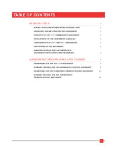 TABLE OF CONTENTS INTRODUCTION 1  SCHOOL ACHIEVEMENT INDICATORS PROGRAM (SAIP)