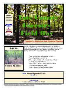 Sponsors		 	Tate‐DeSoto					 Forestry Association