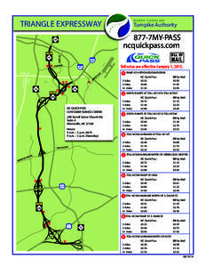 NORTH CAROLINA  TRIANGLE EXPRESSWAY Turnpike Authority