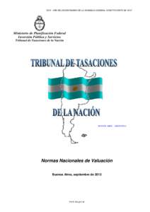 “[removed]AÑO DEL BICENTENARIO DE LA ASAMBLEA GENERAL CONSTITUYENTE DE 1813”  Ministerio de Planificación Federal Inversión Pública y Servicios Tribunal de Tasaciones de la Nación