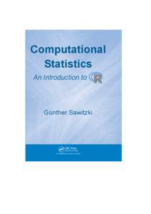 Computational Statistics  Computational Statistics An Introduction to