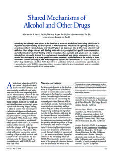 Shared Mechanisms of Alcohol and Other Drugs